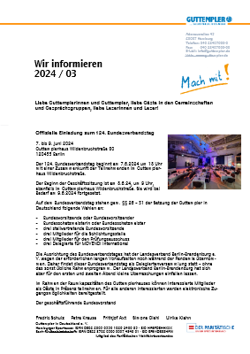 Wir informieren 3 / 24